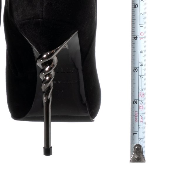 New In Box Le Silla Tall Black suede boots - Picture 5 of 8